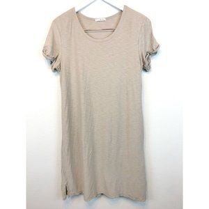James Perse Tan Short Sleeve Dress